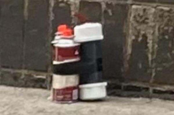 Bomb outside NYPD precinct.