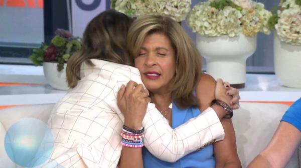 Hoda Kotb's "Today" colleagues tearfully react to her news that she's leaving NBC after 26 years.